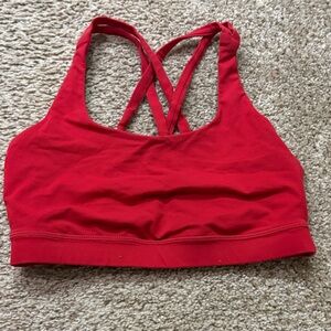 Lululemon Athletica Vibrant Red Sports Bra